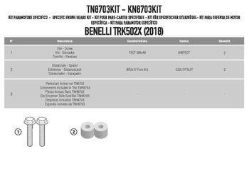 KAPPA ZESTAW MONTAŻOWY GMOLI TN8703 BENELLI TRK 502X (18-20)