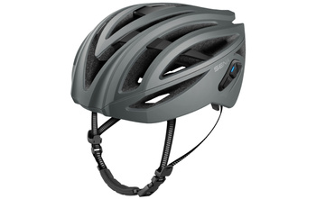 SENA KASK ROWEROWY R2 ROAD Z WBUDOWANYM INTERKOMEM BLUETOOTH 4.1 DO 900M ORAZ TYLNĄ LAMPKĄ LED ROZMIAR S ( 50-55 CM ) KOLOR SZARY (EL) - WYPRZEDAŻ - STD. CENA 799,-