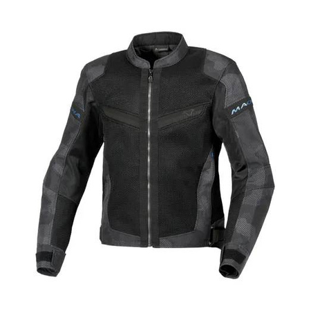 MACNA WYPRZEDAŻ KURTKA VELOTURA MOTORCYCLE JACKET BLACK GREY CAMO KOLOR CZARNY SZARY CAMO ROZMIAR S