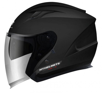 MT WYPRZEDAŻ KASK OTWARTY JET Z BLENDĄ AVENUE SOLID GLOSS BLACK KOLOR CZARNY POŁYSK ROZMIAR XS