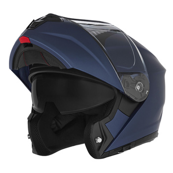 NOX KASK SZCZĘKOWY (FLIP-UP) Z BLENDĄ N968 KOLOR NIEBIESKI MAT ROZMIAR M