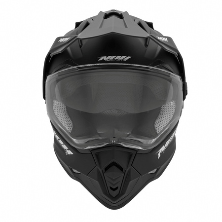 NOX KASK OFFROAD / TRAIL DUOSPORT (DUAL) N312 SOLID Z SZYBKĄ I BLENDĄ KOLOR CZARNY MAT ROZMIAR L