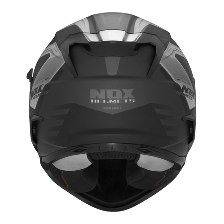 NOX KASK INTEGRALNY (FULL FACE) Z BLENDĄ N304S CARVER KOLOR CZARNY/TYTANOWY MAT ROZMIAR M