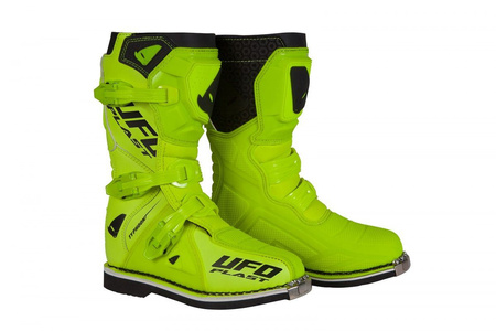 UFO BUTY TYPHOON CROSS / OFFROAD DZIECIĘCE / JUNIOR / KID KOLOR ŻÓŁTY FLUO ROZMIAR 33 - KOLEKCJA 2024/2025