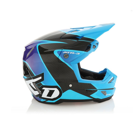 6D HELMETS KASK CROSS/ENDURO MODEL ATR-3 WAVE CYAN/BLUE/PURPLE KOLOR NIEBIESKI/CZARNY/FIOLETOWY ROZMIAR L ( 58 - 59 CM )