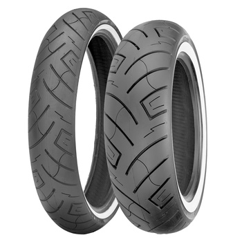 SHINKO OPONA 130/90B16 777 73H TL REINF WW TYŁ BIAŁY BOK (SZEROKI PAS) DOT 16-22/2024