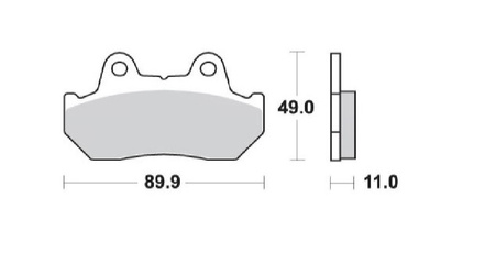 SCHUH WYPRZEDAŻ KLOCKI HAMULCOWE KH69/3 ORGANIC HONDA CBR 600 / XL 600 V 87-90, CX 650 / TURBO 83-85, CB 750 / CB 900 BOLDOR 81-83, VT 1100 87-93, GL 1200 / 1500 84-00, PRZÓD/TYŁ KOLOR CZARNY