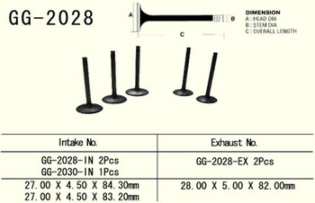 VESRAH ZAWÓR SSĄCY YAMAHA YZF 400/426 (2 NA POJAZD) ZEWNĘTRZNY (OEM: 5BE-12112-10) (1SZT.) (MADE IN JAPAN)