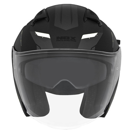 NOX KASK OTWARTY JET Z BLENDĄ N130 KLINT KOLOR CZARNY/SZARY/BIAŁY MAT ROZMIAR L