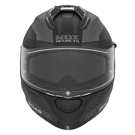 NOX KASK INTEGRALNY (FULL FACE) Z BLENDĄ N304S CARVER KOLOR CZARNY/TYTANOWY MAT ROZMIAR M