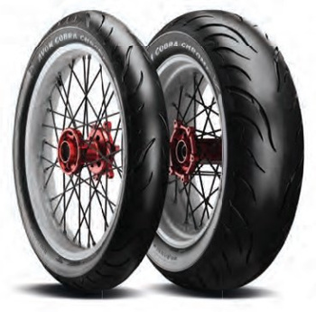 AVON KOMPLET OPON (638233/23) 130/70R18 COBRA CHROME 63H TL PRZÓD DOT 2023 (412013) + (638215/23) 180/60R16 COBRA CHROME 80H TL TYŁ DOT 2023 (4120113)