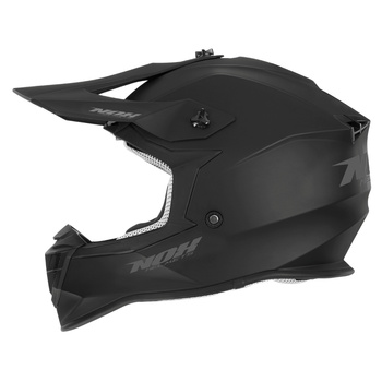 NOX KASK CROSS / OFFROAD N633 SOLID KOLOR CZARNY MAT ROZMIAR L (ZAPIĘCIE MIKROMETRYCZNE)