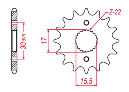 SUPERSPROX ZĘBATKA PRZEDNIA 332 13 (33213) SAMOOCZYSZCZAJĄCA HONDA CR 80 R (86-02); CR 80 RB Big Wheel (96-02); CR 85 R (03-07); CR 85 RB Big Wheel (03-07); CRF 50 F (04-22); CRF 70 F (04-12); XR 50 R (00-03); XR 70 R (00-03) (JTF1256.13)