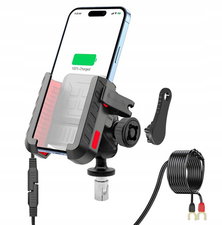 MC41-03 Uchwyt Motocyklowy Ładowarka 36W Szybkie Ładowanie QC 3.0 + USB-C