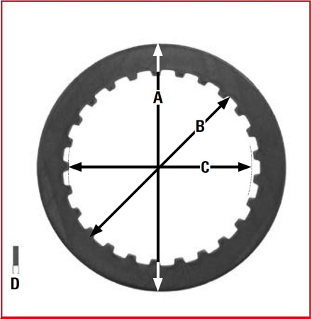 TRW LUCAS PRZEKŁADKI TARCZ SPRZĘGŁOWYCH SUZUKI GSXR 750 00-05, GSR 750 11-16,