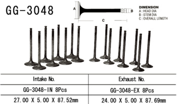 VESRAH ZAWÓR WYDECHOWY SUZUKI GSX 750F '98-06' (OEM: 12911-03F00) (1SZT.) (MADE IN JAPAN)