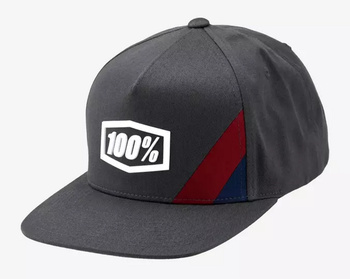 100 PROCENT SNAPBACK HAT STEEL - CZAPKA Z DASZKIEM MODEL CORNERSTONE STEEL KOLOR SZARY