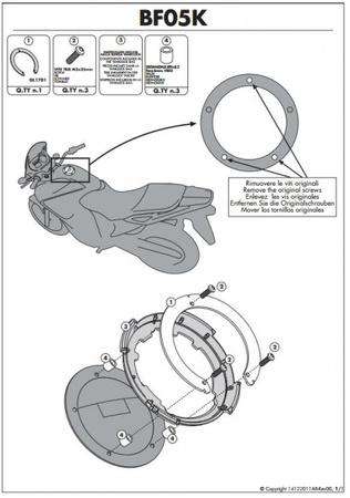 KAPPA MOCOWANIE TANKLOCK YAMAHA /MV/CAGIVA