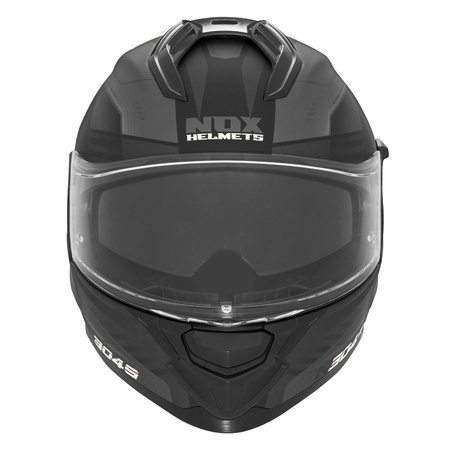 NOX KASK INTEGRALNY (FULL FACE) Z BLENDĄ N304S CARVER KOLOR CZARNY/BIAŁY MAT ROZMIAR S