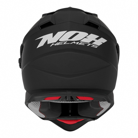 NOX KASK OFFROAD / TRAIL DUOSPORT (DUAL) N312 SOLID Z SZYBKĄ I BLENDĄ KOLOR CZARNY MAT ROZMIAR L