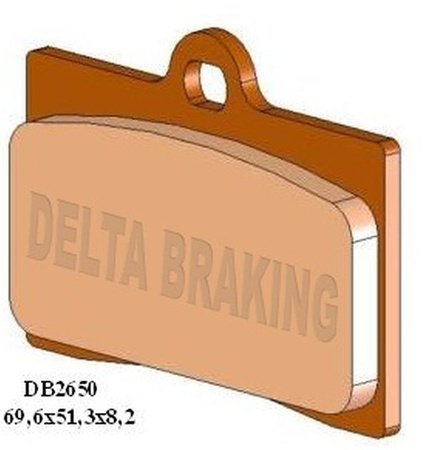 DELTA BRAKING KLOCKI HAMULCOWE KH95 PRZÓD APRILIA RS 50/125 '11-'20, CAGIVA MITO 125 '93-'10, DUCATI MONSTER 900 '93-'99, MOTO GUZZI CALIFORNIA 1100 '94-'01, DAYTONA 1000 '92-'98, YAMAHA SZR 660 '96-'97, KTM SMC 660 '03-'04