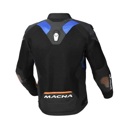 MACNA WYPRZEDAŻ KURTKA (MESH) NOVIC MOTORCYCLE JACKET BLACK/BLUE/ORANGE KOLOR CZARNY/NIEBIESKI ROZMIAR XXL