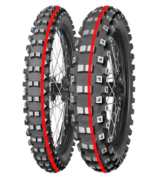 MITAS OPONA 90/100-12 TERRA FORCE-MX MH PITCROSS MEDIUM HARD 46M NHS TT TYŁ (CZERWONY PASEK) DOT 2024 (DOT:XSDC) (460057) (zamiennik:70000361)