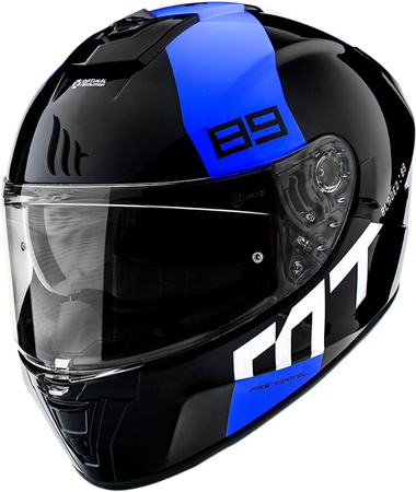 MT WYPRZEDAŻ KASK INTEGRALNY BLADE 2 SV 89 B7 GLOSS PEARL BLUE KOLOR CZARNY/NIEBIESKI ROZMIAR XS