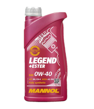 MANNOL OLEJ SILNIKOWY SAMOCHODOWY 0W40 LEGEND+ESTER 1 LITR (7901) (SYNTETYCZNY)