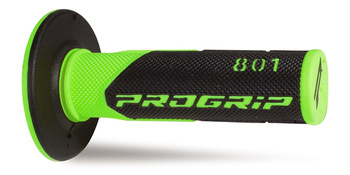 PROGRIP MANETKI PG801 OFF ROAD (22+25MM, DŁ.115MM) KOLOR ZIELONY FLUO/CZARNY (DWUSKŁADNIKOWE) (801-295) (PG801GRF/BK)