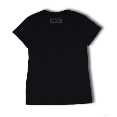 DAVCA T-shirt damski Black Glitter logo