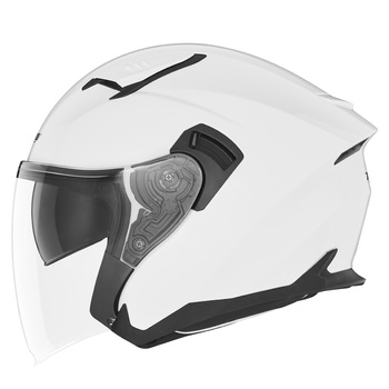 NOX KASK OTWARTY JET Z BLENDĄ N130 SOLID KOLOR BIAŁY POŁYSK ROZMIAR XS