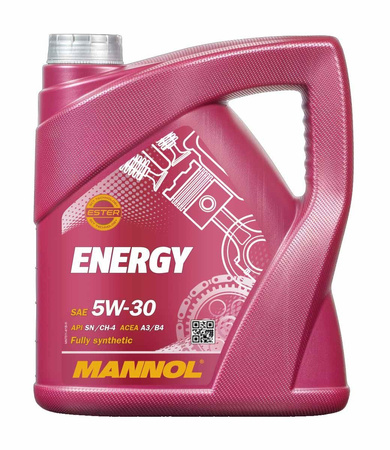 MANNOL OLEJ SILNIKOWY SAMOCHODOWY 5W30 ENERGY 4 LITRY (7511) (SYNTETYCZNY)