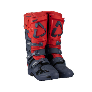 LEATT BUTY CROSS 4.5 ENDURO BOOTS RED KOLOR GRANATOWY/CZERWONY FLUO ROZMIAR 47 / 30.5 cm