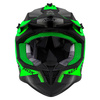 NOX KASK CROSS / OFFROAD N633 FUSION KOLOR CZARNY MAT/ZIELONY ROZMIAR XL (ZAPIĘCIE MIKROMETRYCZNE)