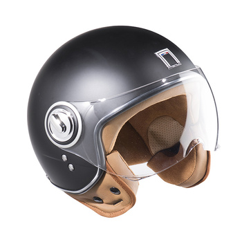 NOX PREMIUM KASK OTWARTY JET IDOL SOLID KOLOR CZARNY MAT ROZMIAR L