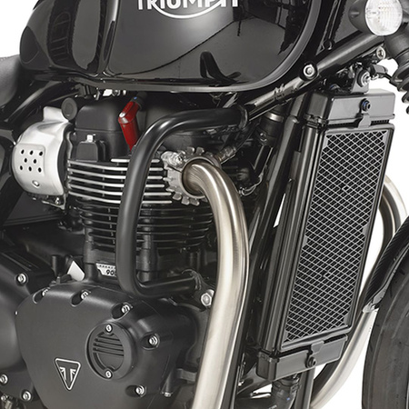 KAPPA GMOLE OSŁONY SILNIKA TRIUMPH Bonneville T100 (17-19), Bonneville T120 (16-19), Street Twin 900 (16-19) CZARNE