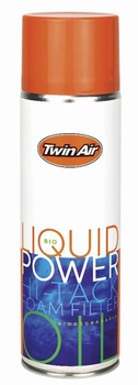 TWIN AIR LIQUID BIO POWER SPRAY AIR FILTER OIL PŁYN DO NASĄCZANIA FILTRÓW POWIETRZA 500ML (12) (AKC)