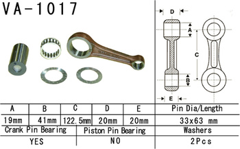 VESRAH KORBOWÓD HONDA TRX 450 FOURTRAX FOREMAN '95-'01 (VA1017) (MADE IN JAPAN)