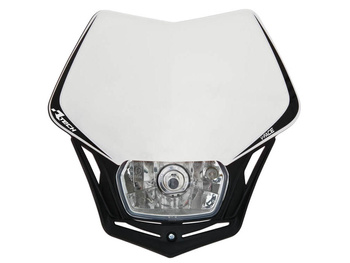 RACETECH (RTECH) LAMPA PRZEDNIA V-FACE KOLOR BIAŁY/CZARNY