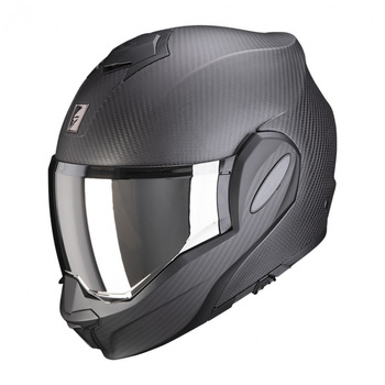 SCORPION KASK SZCZĘKOWY EXO-TECH CARBON SOLID MATT BLACK CZARNY MAT ROZMIAR L