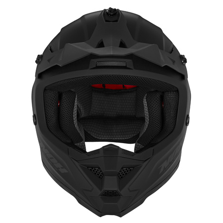 NOX KASK CROSS / OFFROAD N761 SOLID KID / JUNIOR (DZIECIĘCY) KOLOR CZARNY MAT ROZMIAR S (ZAPIĘCIE MIKROMETRYCZNE)