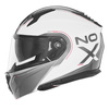 NOX KASK SZCZĘKOWY (FLIP-UP) Z BLENDĄ N968 TOMAK KOLOR BIAŁY/CZERWONY ROZMIAR M