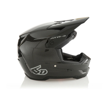 6D HELMETS KASK CROSS/ENDURO MODEL ATR-3 SOLID GLOSS BLACK KOLOR CZARNY/SZARY ROZMIAR S ( 55 - 56 CM )