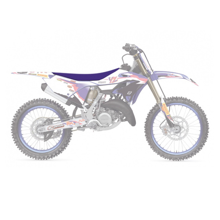 BLACKBIRD POKROWIEC / POSZYCIE NA SIEDZENIE YAMAHA YZ 125 '22-'24, YZ 250 '22-'24 REPLICA TEAM YAMAHA FACTORY 50TH KOLOR FIOLETOWY