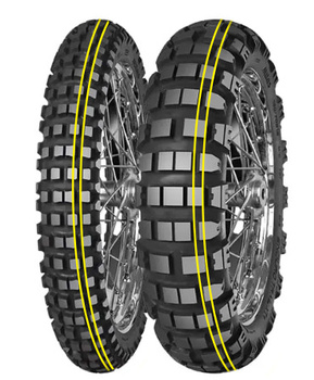 MITAS OPONA 110/80B19 ENDURO TRAIL XT+ DAKAR (PODWÓJNY ŻÓŁTY PASEK) 59T M+S PRZÓD DOT 05/2024 (zamiennik - 70000484) (460138)