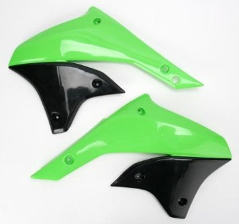 UFO OSŁONY CHŁODNICY KAWASAKI KLX 450 '07-'15 KOLOR ZIELONY