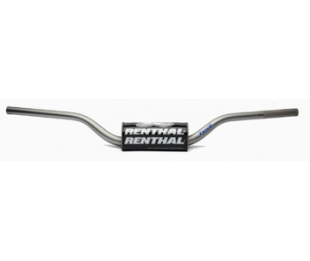 RENTHAL KIEROWNICA 1,1/8 CALA (28,6MM) MX FATBAR HANDLEBARS GREY RC SX/SXF 06-09, SUZUKI RM/RMZ 06-13 KOLOR SZARY Z GĄBKĄ