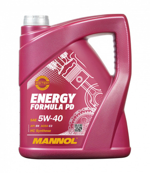 MANNOL OLEJ SILNIKOWY SAMOCHODOWY 5W40 ENERGY FORMULA PD 5 LITRÓW (7913) (SYNTETYCZNY)