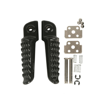 BIKETEC PARTS ZESTAW PODNÓŻKÓW (PODNÓŻKI) PASAŻERA KOMPLETNY Z MOCOWANIAMI KAWASAKI ZX-6R NINJA '98-13, ZX 636 '03-06, Z 750 '04-12, Z 1000 '03-13, Z 1000SX '11-13, GTR 1400 / ER6 '06-13, ZX-10R '04-13 KOLOR CZARNY